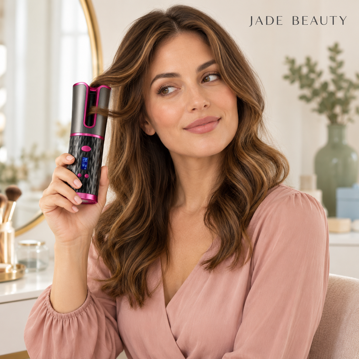 Cordless Automatic Hair Curler – USB Rechargeable